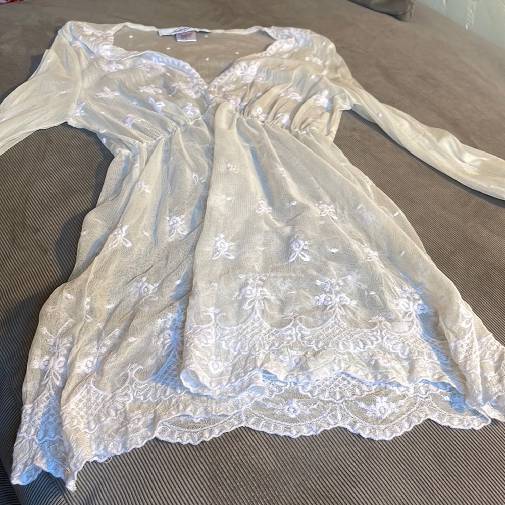 White shear over shirt